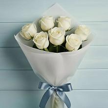 7 Белых роз Эдлесс Лав в Зеленчукской Букет 7 Белых роз Эдлесс Лав в Зеленчукской