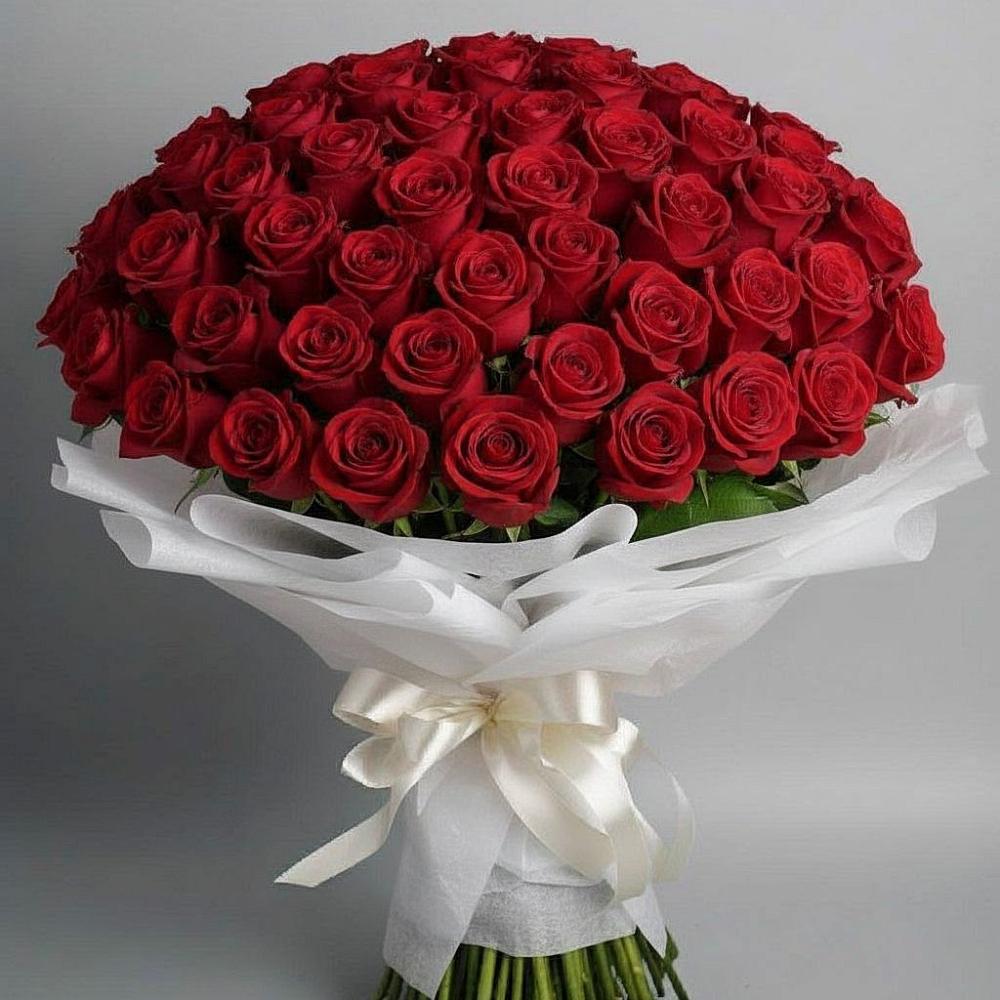 101 Красная роза Блэк Мэджик в Зеленчукской Букет 101 Красная роза Блэк Мэджик в Зеленчукской