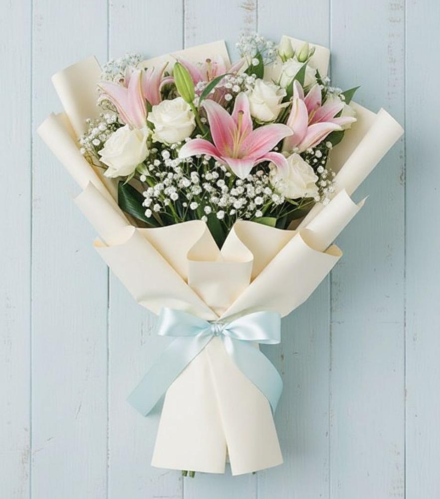 Букет Лилии в Зеленчукской Букет цветов из: Лилии в Зеленчукской