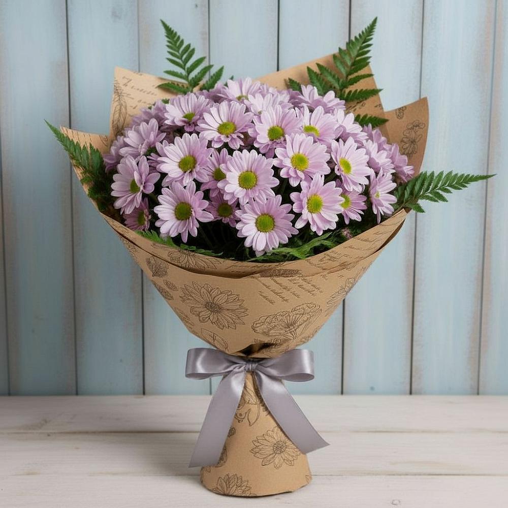 Букет соблазн в Зеленчукской Букет цветов из: Хризантемы в Зеленчукской