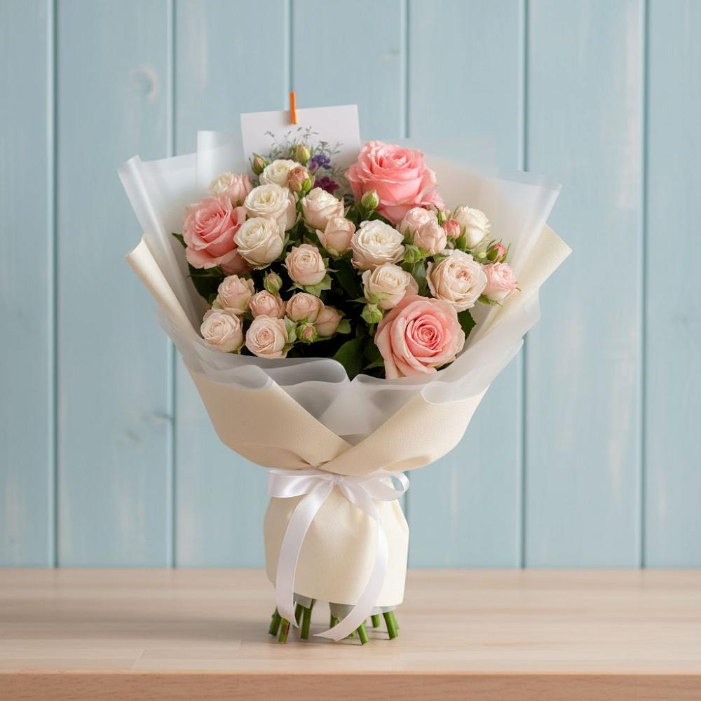 Букет голос любви в Зеленчукской Букет цветов из: Розы в Зеленчукской