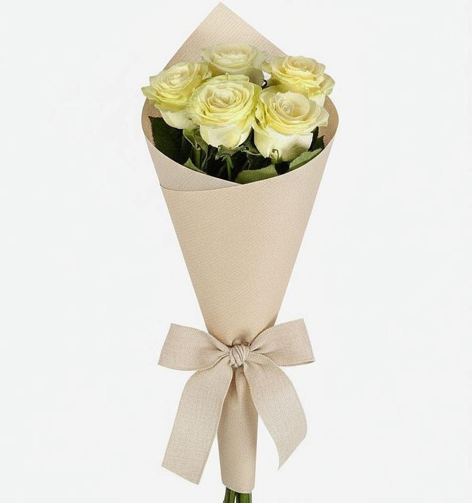 Букет белые крылья в Зеленчукской Букет цветов из: Розы в Зеленчукской