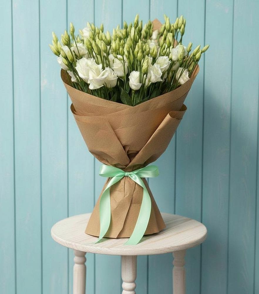 Букет Утренняя Свежесть в Зеленчукской Букет цветов из: Лизиантусы в Зеленчукской