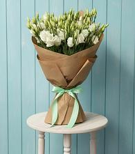 Букет Утренняя Свежесть в Зеленчукской Букет цветов из:  Лизиантусы в Зеленчукской