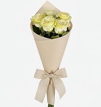 Букет белые крылья в Зеленчукской Букет цветов из: Розы в Зеленчукской