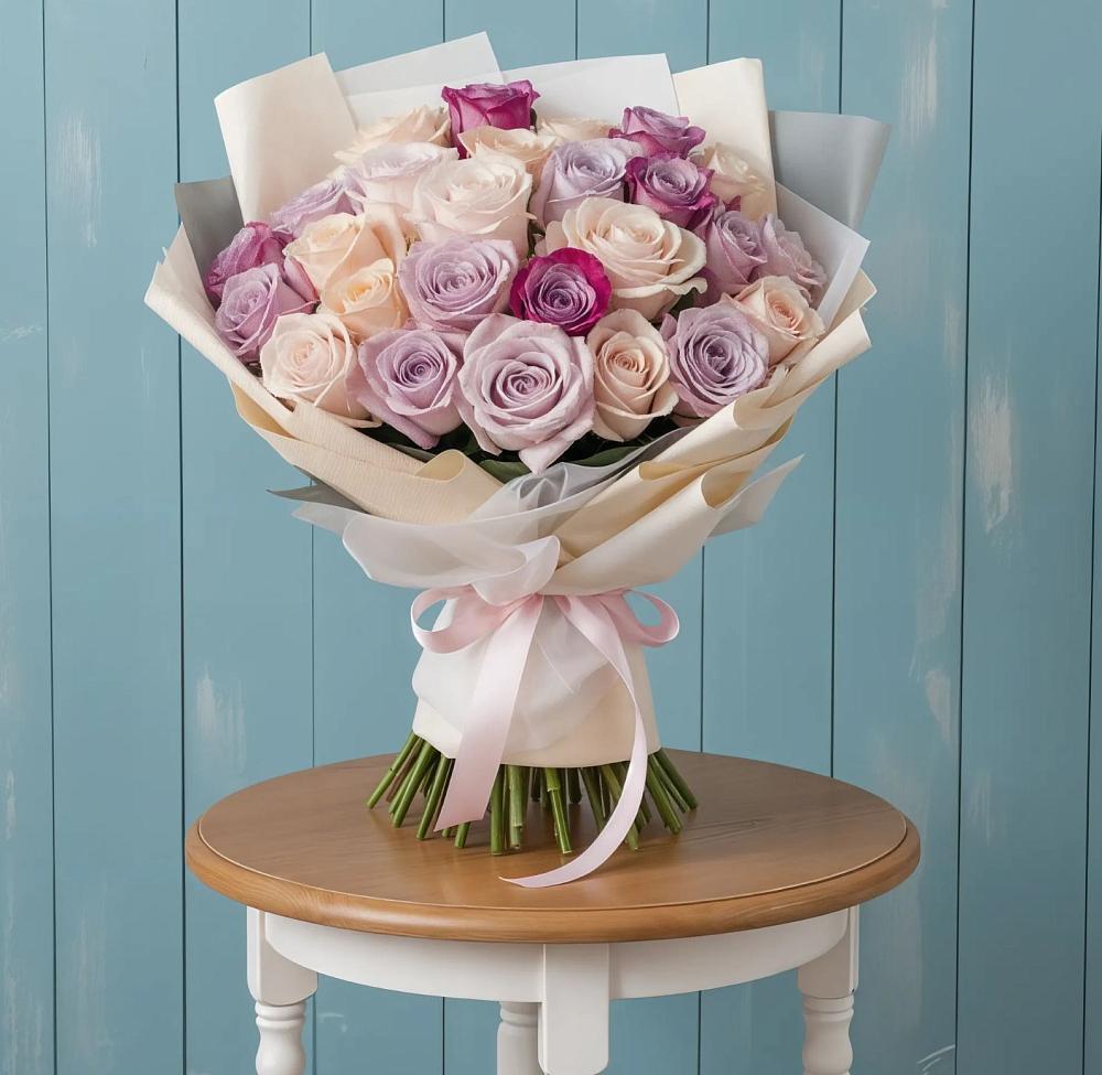 Букет цветов из: Розы в Зеленчукской