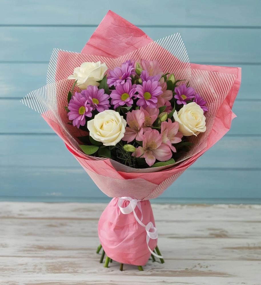 Букет комплимент в Зеленчукской Букет цветов из: Герберы в Зеленчукской