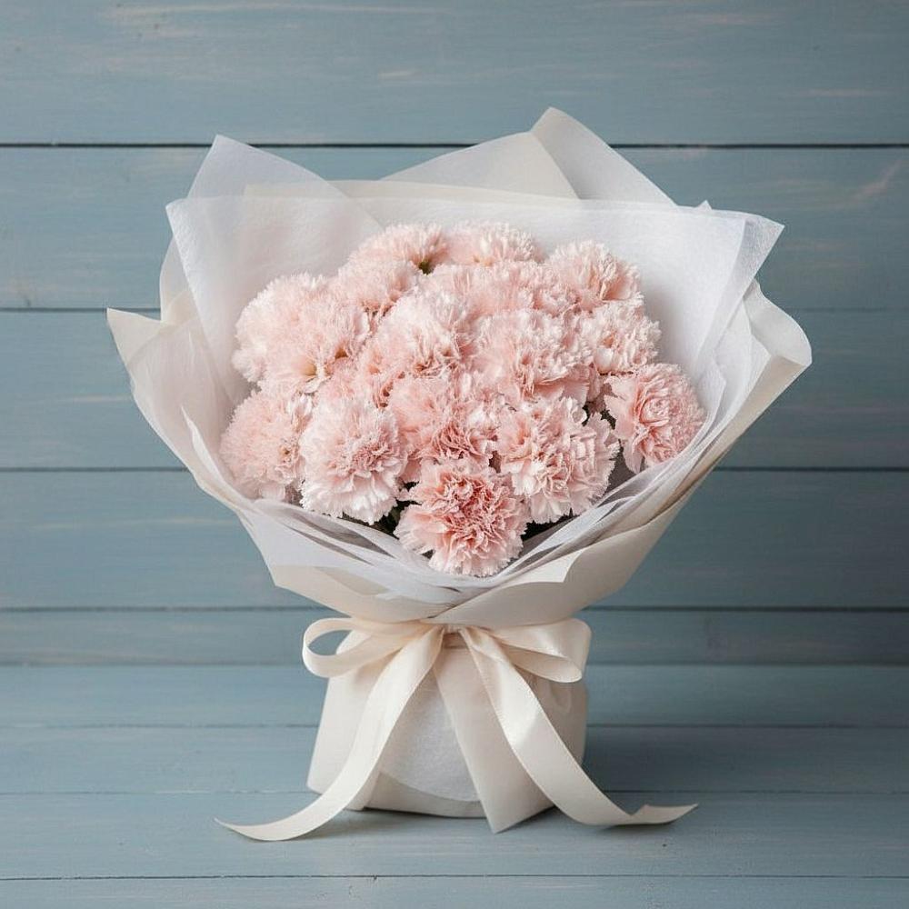Букет розовые гвоздики в Зеленчукской Букет цветов из: Гвоздики в Зеленчукской