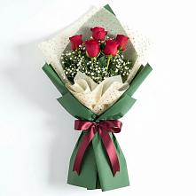 Букет рубиновое очарование в Зеленчукской Букет цветов из: Розы в Зеленчукской