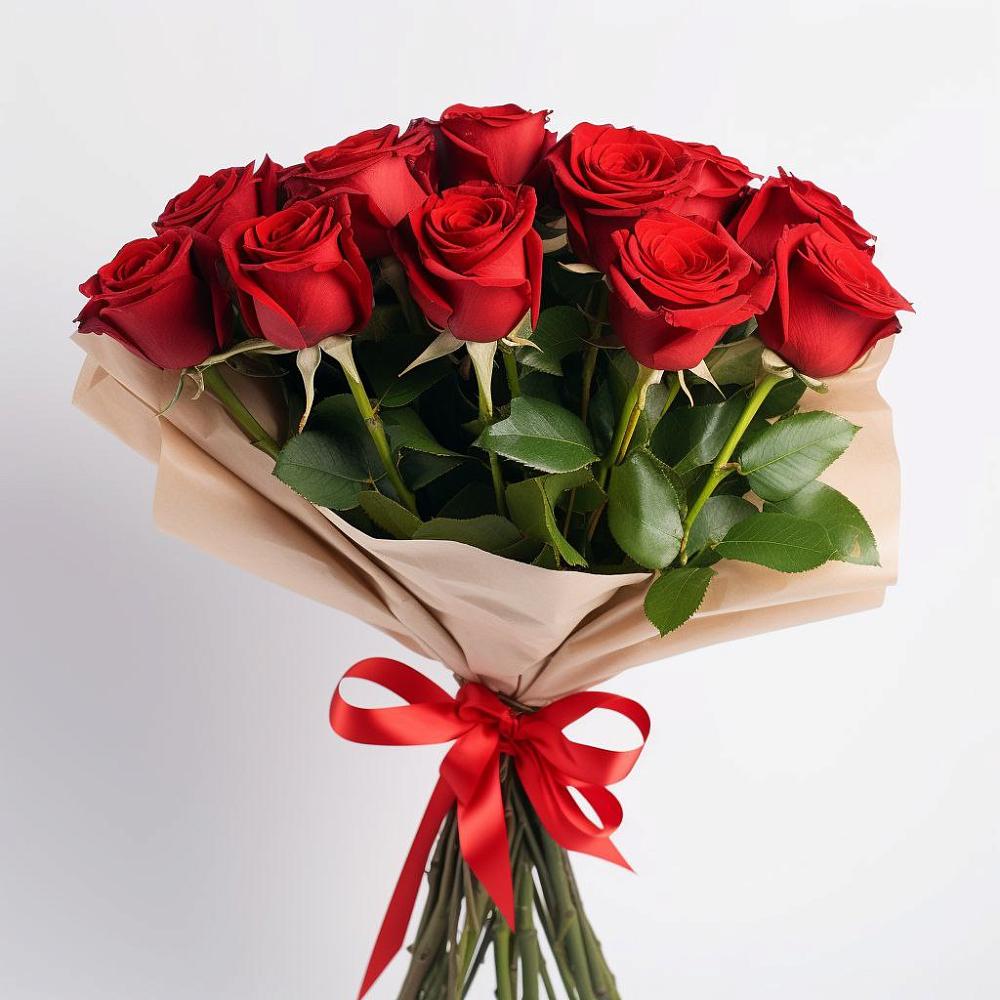Букет 11 Красных роз Эдлесс Лав в Зеленчукской